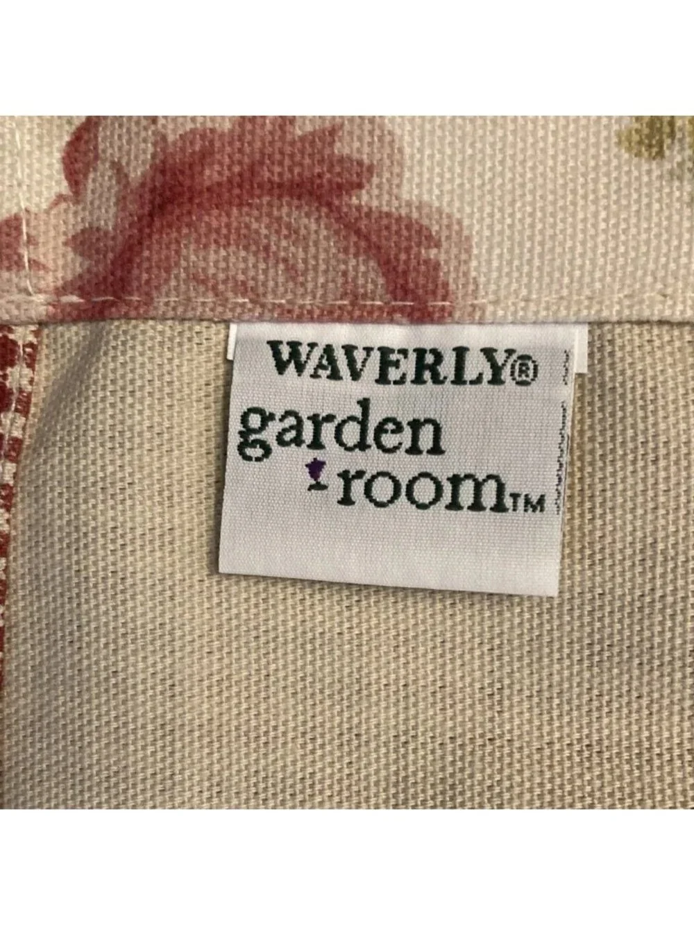 Waverly Garden Room Norfolk Rose Crimson Gingham Window Valances 72x18 set of 2